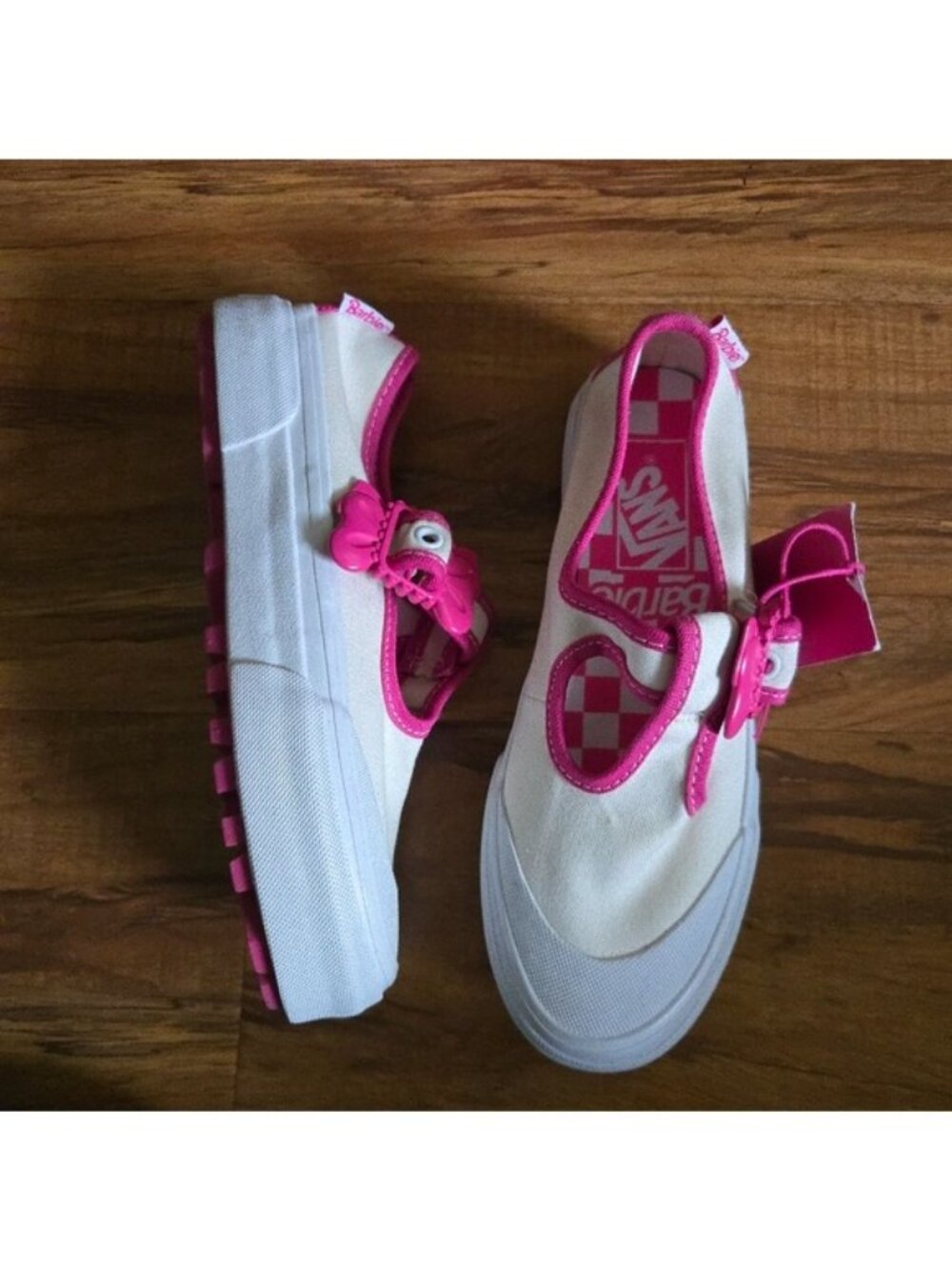 Vans Style 93 Dx Barbie Women Size 5 White Pink With Buckle 0826 - Picture 4 of 8